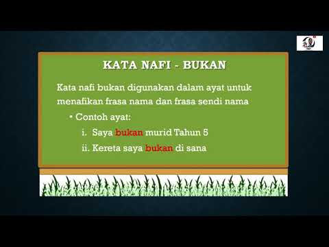 Isikan kata nafi 'tidak' atau 'bukan' ke dalam . Bm Kata Nafi Dan Kata Pembenar Youtube Otosection