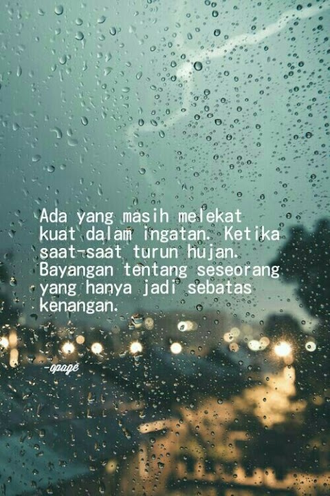 kata romantis hujan turun
