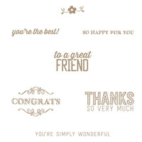 Simply Wonderful Clear Stamp Set