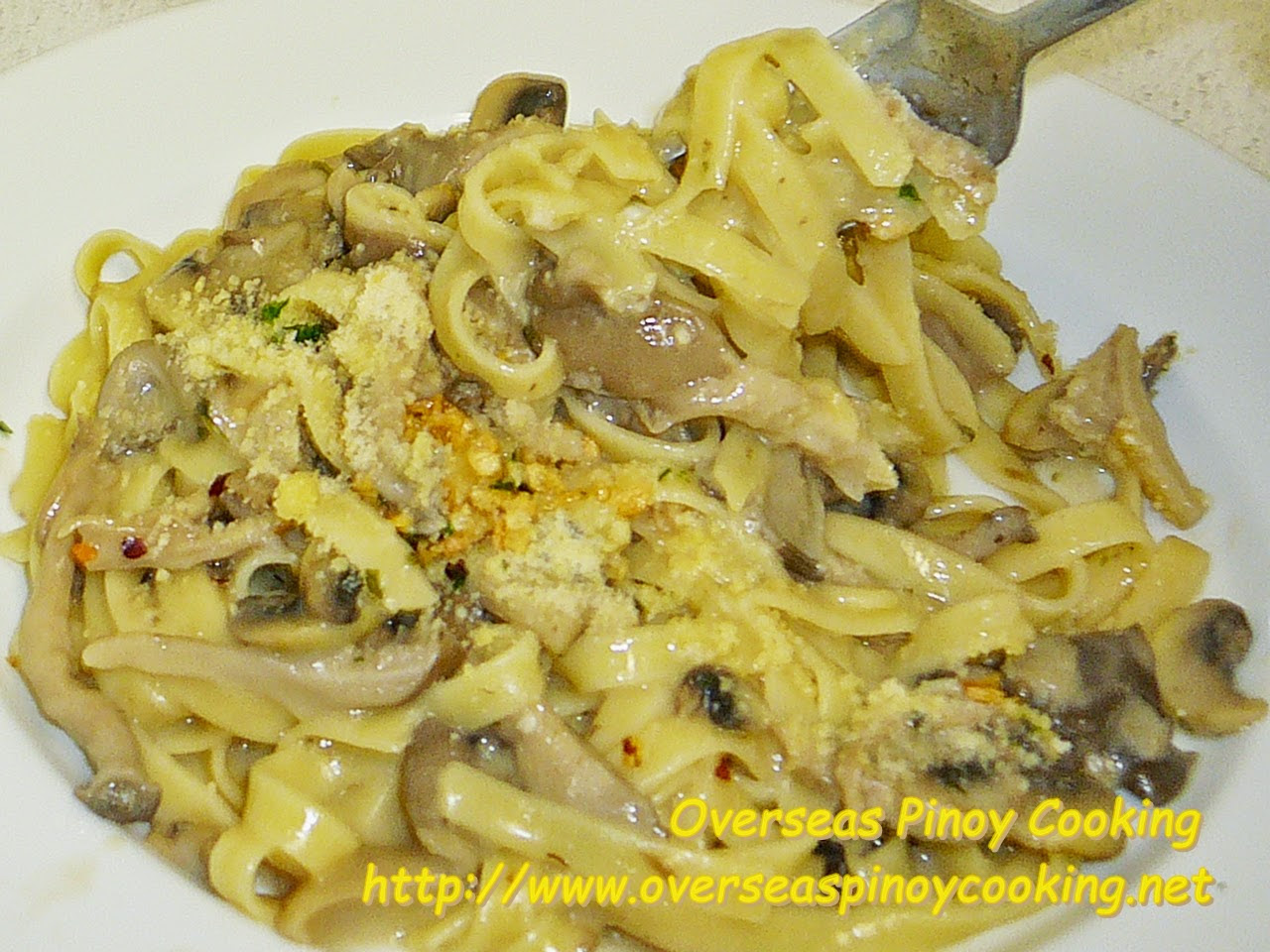 Fettuccine with Mushroom and Mushroom Sauce