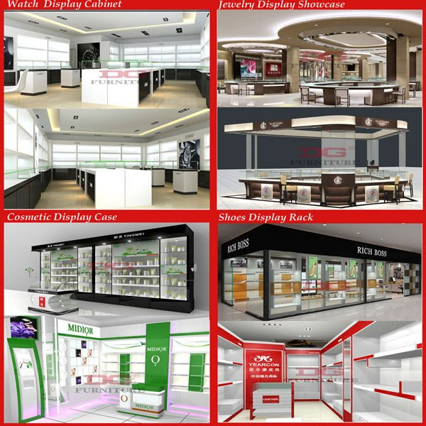 Fashionable cosmetics shop decoration interior design, View ...