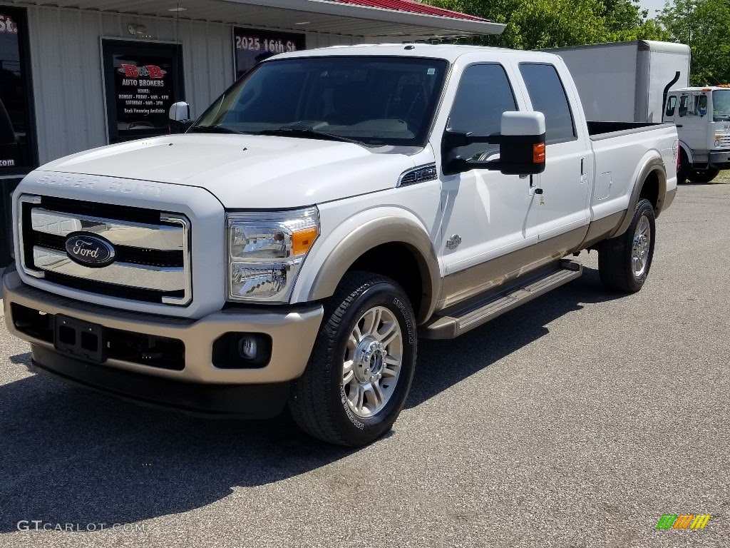 2014 Oxford White Ford F350 Super Duty Lariat Crew Cab 4x4 ...