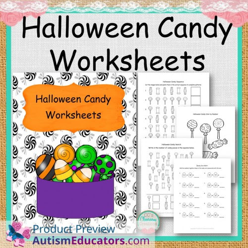 Halloween Candy Math Worksheets