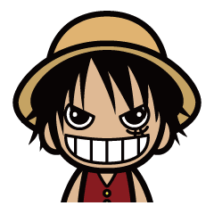 One Piece ルフィのちびキャラスタンプ Lineスタンプ 5in By Sinpei