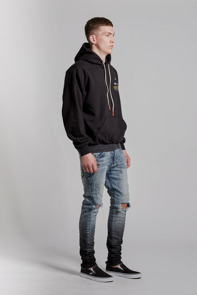 P401 Relaxed Oversized Hoodie Eye Purple Brand