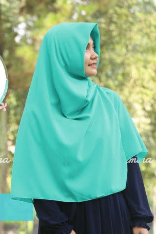 Khimar Polos Kaira Brick Elmina Hijab Khimar Kerudung Syari