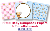 free baby scrapbook papers and embellishments