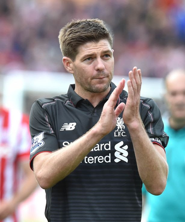 Steven Gerrard on the final whistle