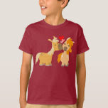 Cute Cartoon Ponies in Love Children T-shirt