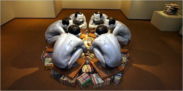 joueurs de cartes Yue Minjun