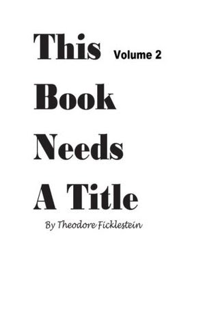 This Book Needs a Title