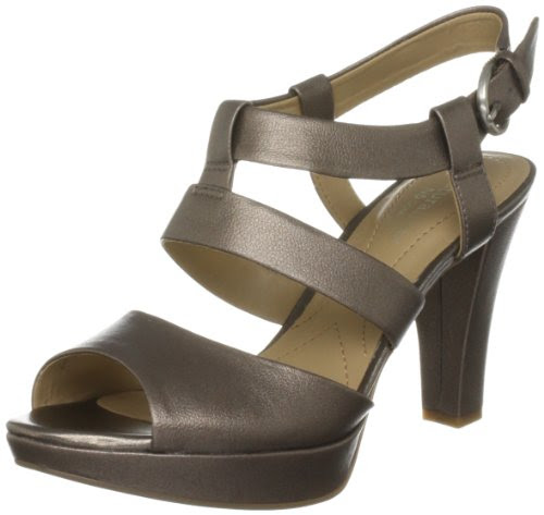 Reviews for Naturalizer Women's Kirby Nickel Alloy Metallic Open Toe A5581 3 UK