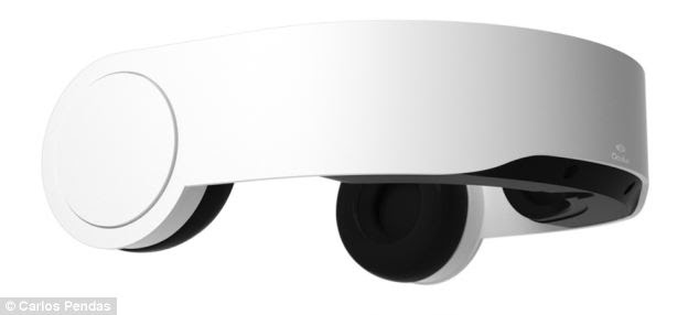 This concept by Carlos Pendas gives a glimpse as to what The final consumer version of the Oculus Rift headset could look like