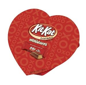 Amazon.com : Kit Kat Valentine's Miniatures, 8 Ounce Heart ...