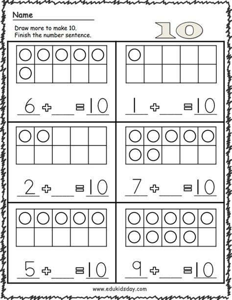 Making 10 worksheets are a surefire way to skyrocket your mental addition fluency. best additions worksheets for kindergarten 1 digit edukidsdaycom