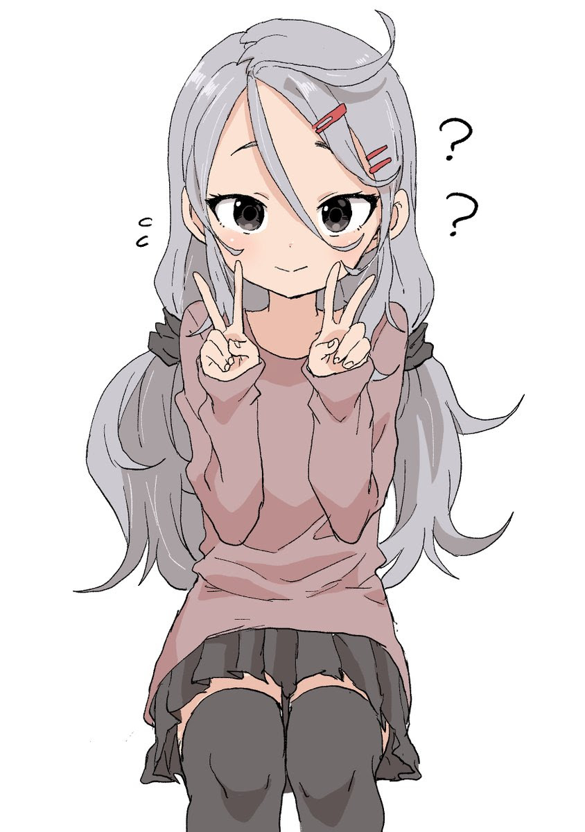 高木さん 作者が描いた 困り眉萌え袖ダブルピース の女の子かわいいな アニメのにゅーす