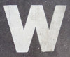 w letter w blackboard