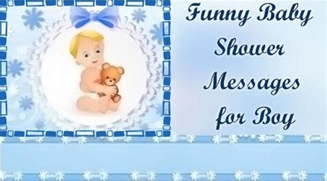 funny baby shower messages  boy