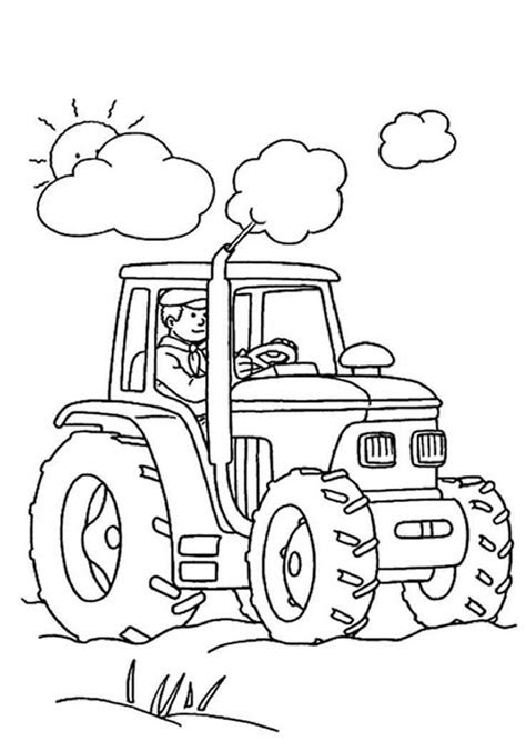 kleurplaten trekkers john deere