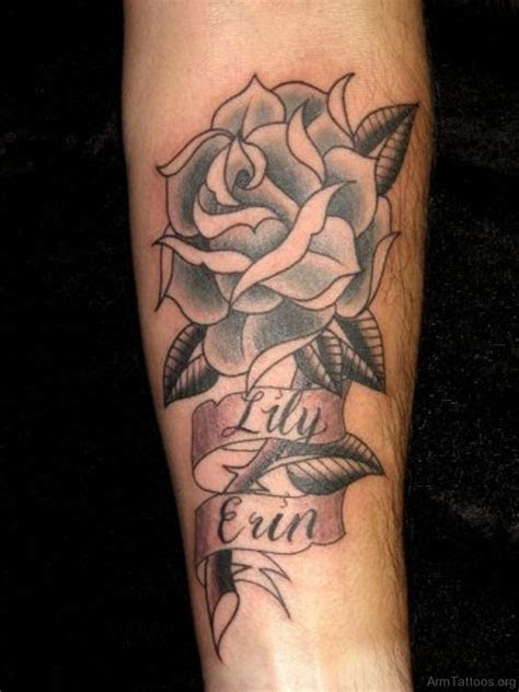 lovely rose tattoo  arm