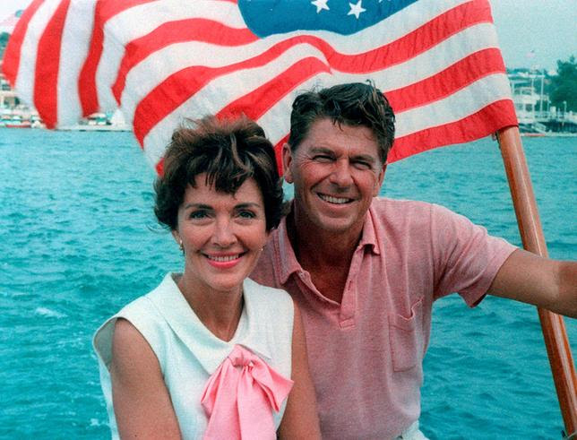 ''Ronald and Nancy Reagan, 1964” image showing The Reagans aboard an unidentified boat in this 1964 photo released on June 1, 2016. Courtesy The Ronald Reagan Presidential Foundation/Handout via REUTERS