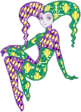 glittery joker