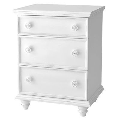 Notting Hill 3 Drawer Nightstand Finish: White