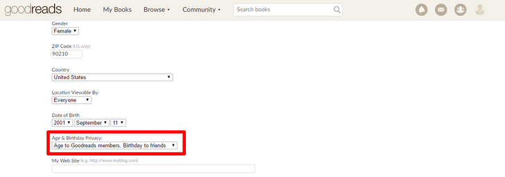 Manage Your Public Profile Information on Goodreads Part 4 Step 2.png