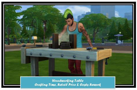 woodworking table mods  littlemssam sims  updates