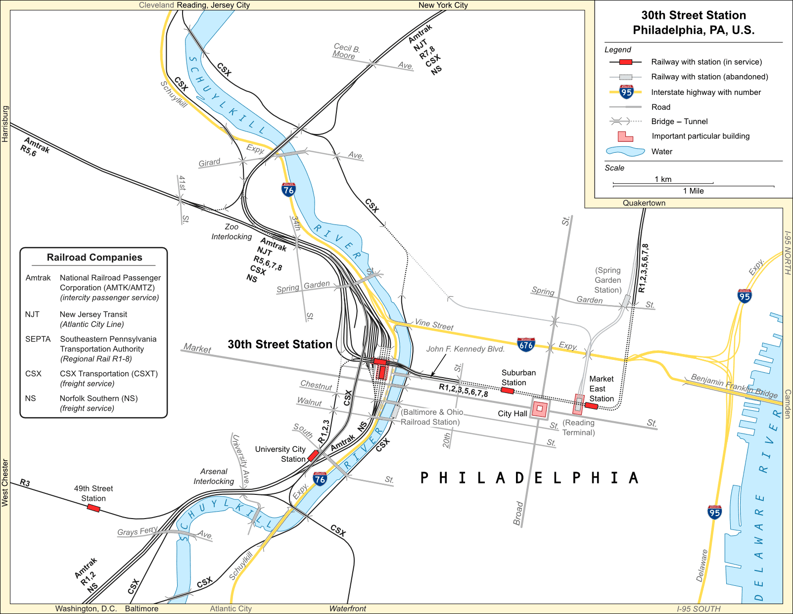 map of 30th street station philadelphia 30th Street Station Overview Mapsof Net map of 30th street station philadelphia