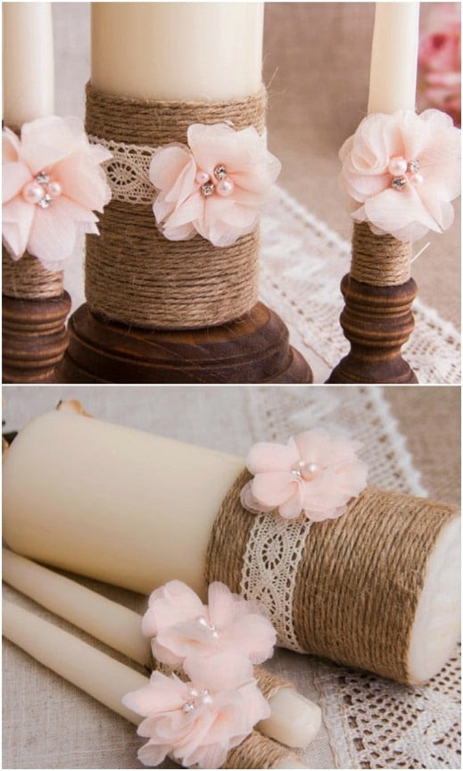 Romantic Rustic Wedding: 16 DIY Wedding Decorations and Ideas