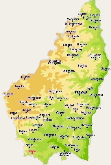 banne ardeche carte Quelques photos   ~ La techno en 3° ~