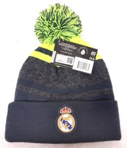 pom madrid real beanie pom Pom Hat OSFM Beanie Real Madrid Winter W Tags W Cuffed Cap New FC 2015