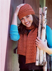 Eyelet Scarf and Hat