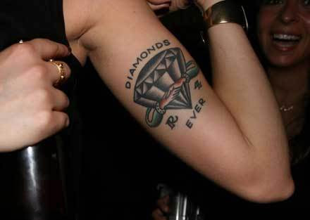  wacky tattoo-A diamond is forever-literally!-Fashiontribes Tattoo Blog