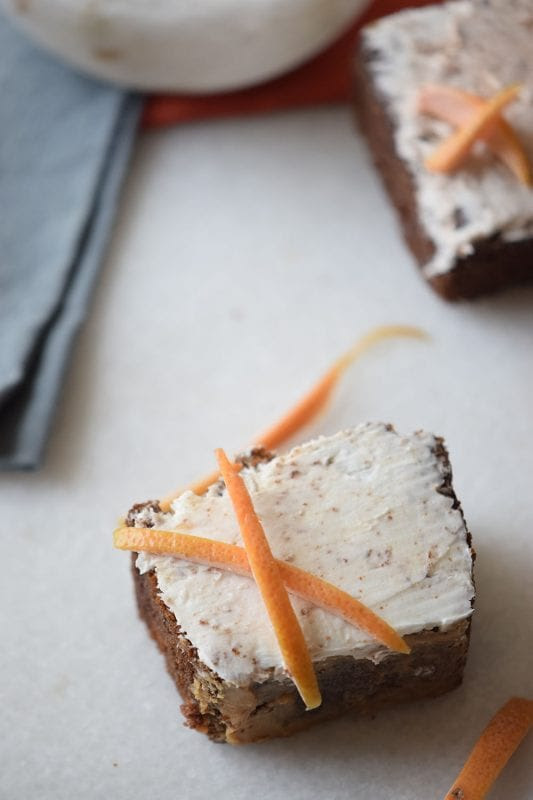 Orange Chocolate Cake Squares