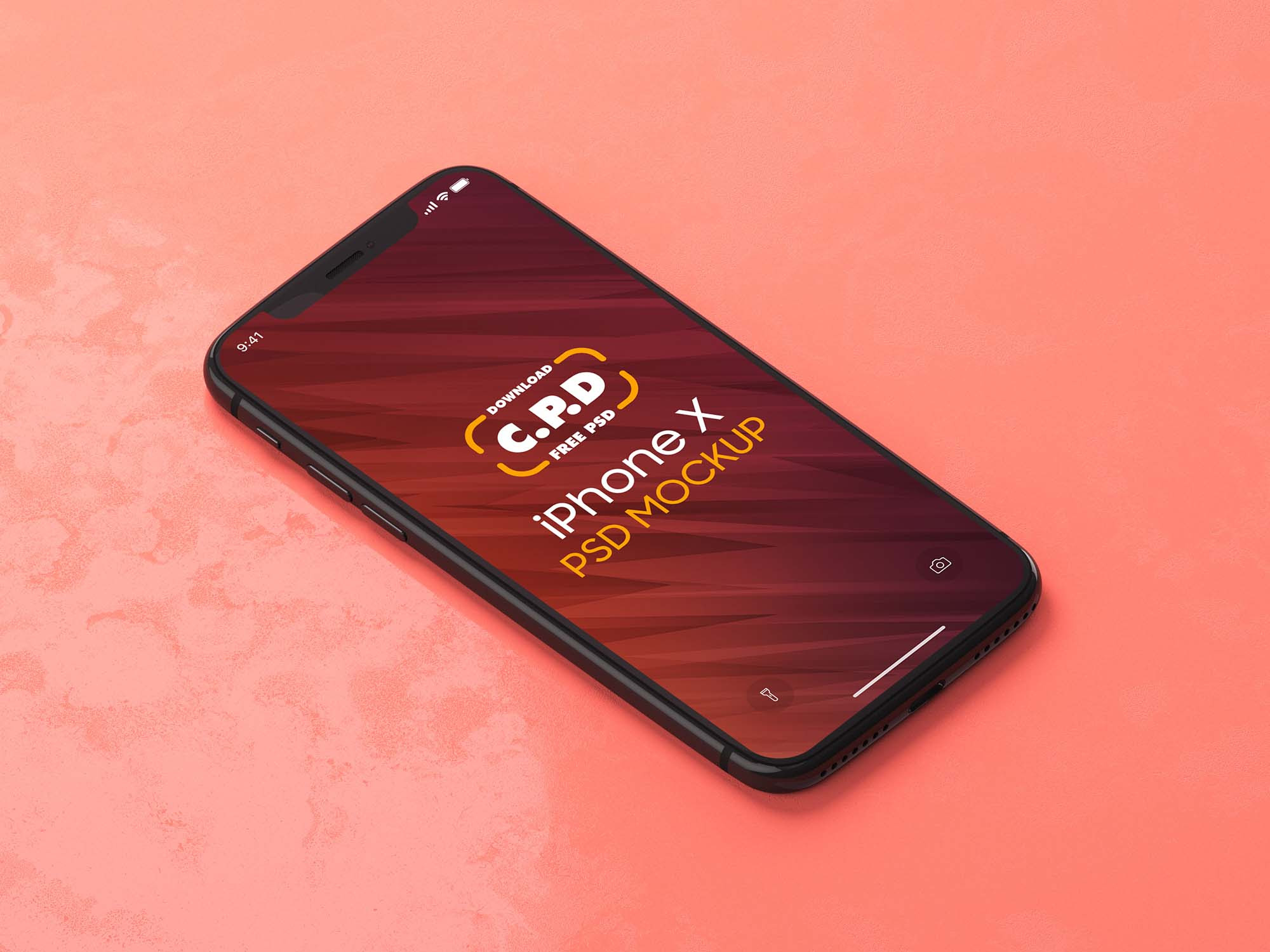 Black iPhone X Mockup (PSD)