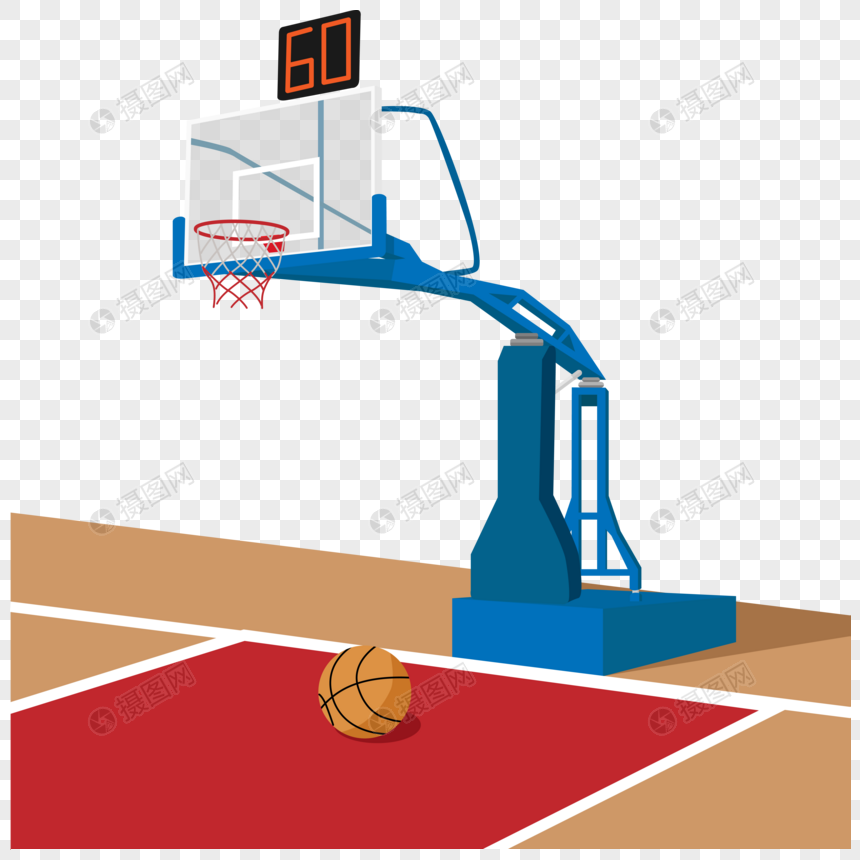Gambar Kartun Lapangan Basket