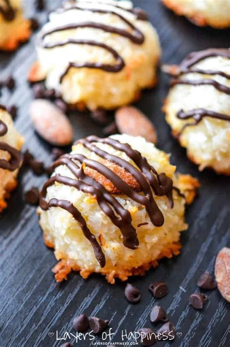 Almond milk is a healthy alternative, and diy web site instructables shows you how to make it in your own kitchen. Coconut Almond Macaroons - Layers of Happiness