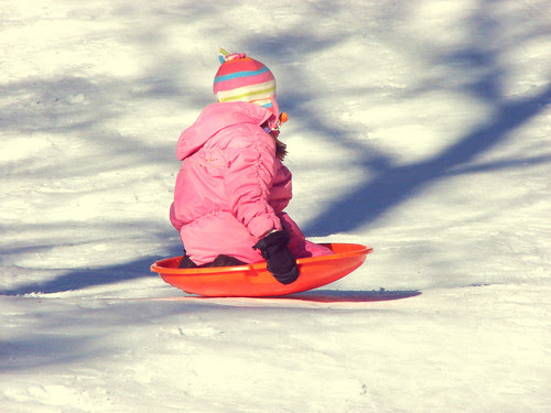 sledding fun