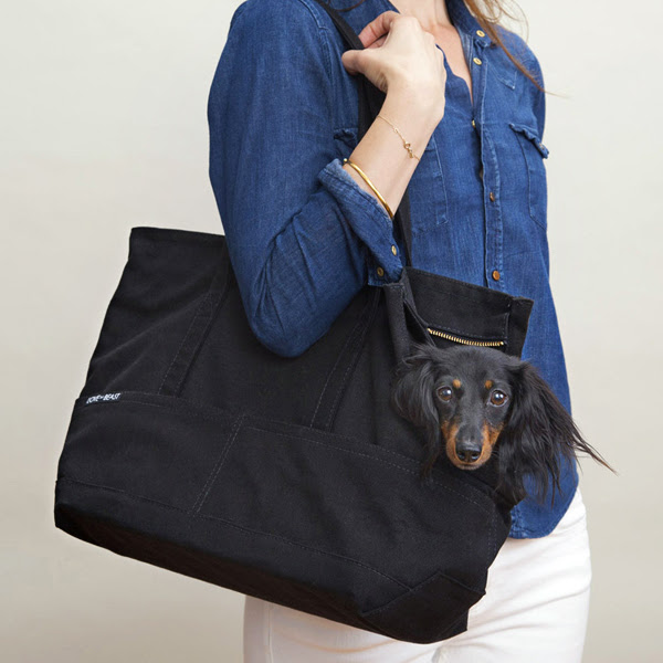 Canvas Dog Tote Black