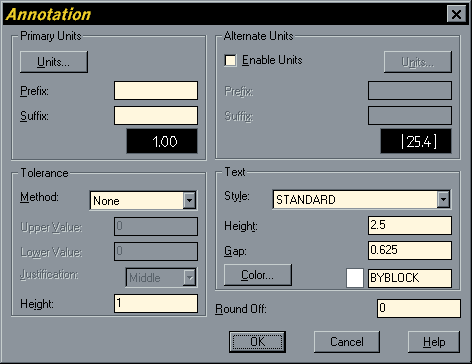 Annotation Dialogue Box