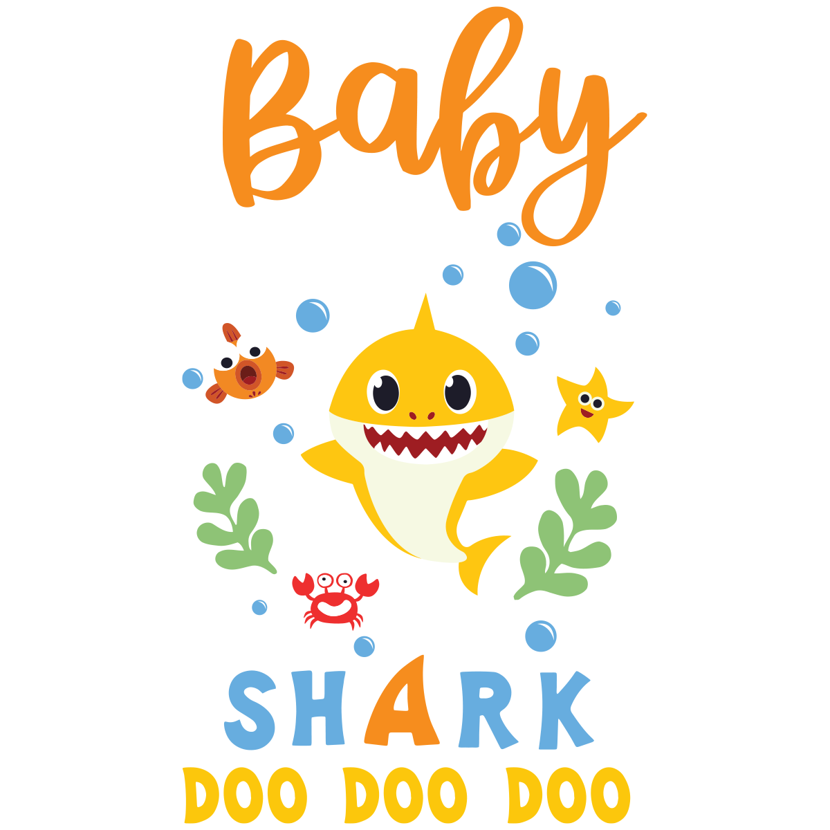 Download Orange Baby Shark Doo Doo Doo Svg Trending Svg Baby Shark Svg Kid S Svg Fabulous