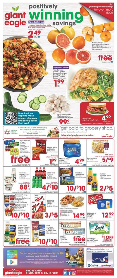 While safeway, vons, tom thumb, . Giant Eagle Ad Jan 7 - 13, 2021 - WeeklyAds2