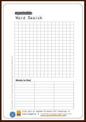 For more of our free printable fun, click here. blank word search grid word search printables spelling word