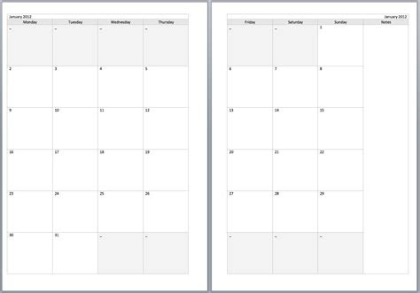 2024 calendar two months per page calendar. free two page blank printable calendar calendar template printable