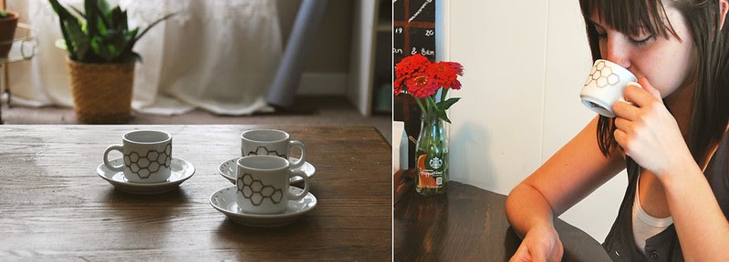 DIY honeycomb espresso cups