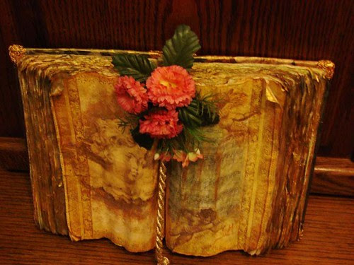 "Old" book with decoupage