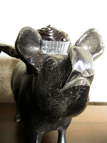 Dark Chocolate & Bacon Cupcake