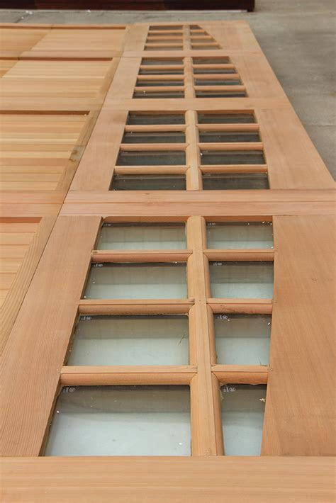 clearance garage door arched glass